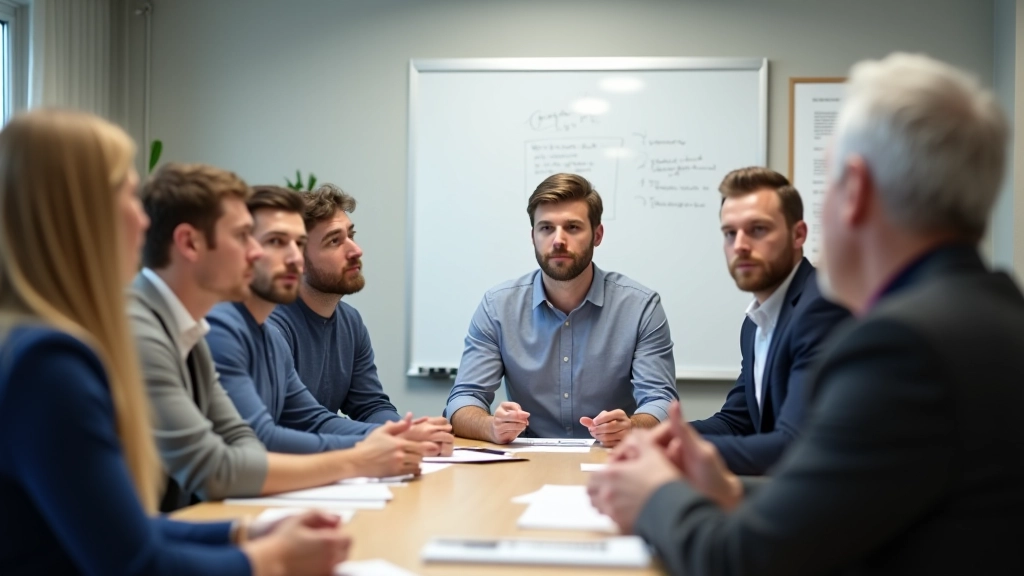 Virksomhedsworkshop med hele teamet i mødelokale